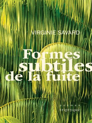 cover image of Formes subtiles de la fuite